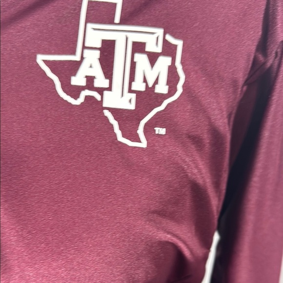 Adidas Maroon Women’s Texas A&M Quarter-Zip Pullover Size Small - Picture 4 of 12